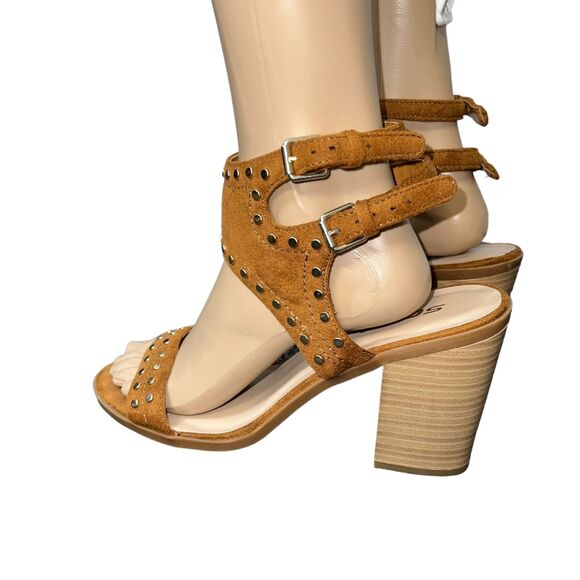 Soda from Buckle Womens High Heel Sandals Faux Leather Studded Strappy Size 9 - Picture 9 of 13